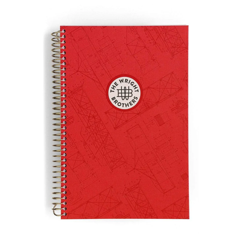 Wright Brothers Glider Patent Spiral Notebook