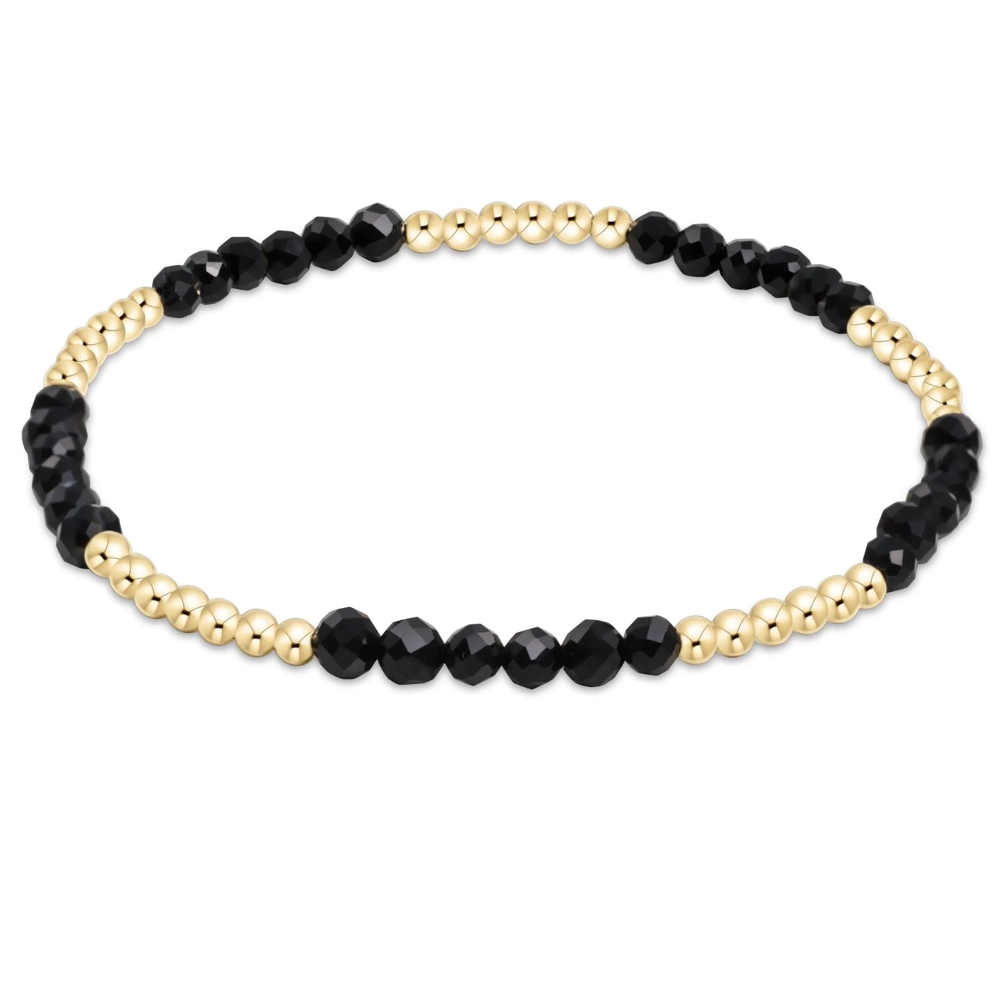 eNewton Blissful 2.5mm Faceted Onyx Bead Bracelet