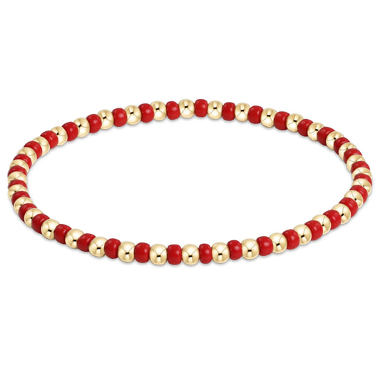 eNewton Gameday Hope Grateful Bracelet Bright Red