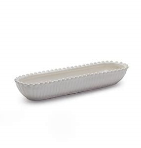 Pearl Edge Oval Dish