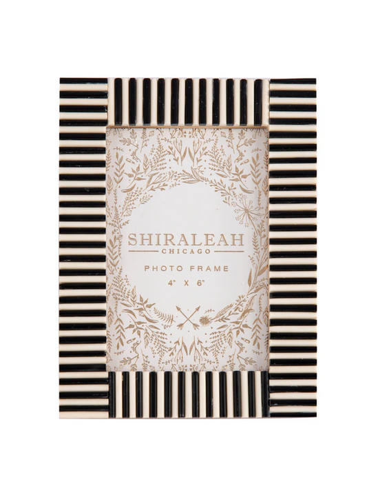 Shiraleah Paris Striped Frame 4x6