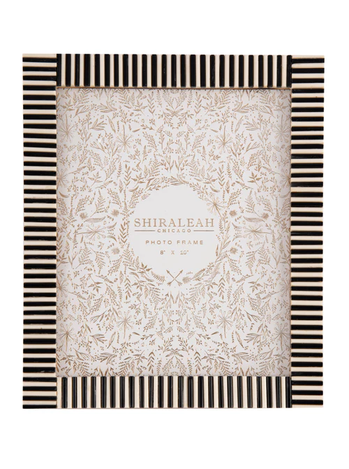 Shiraleah Paris Striped Frame 8x10