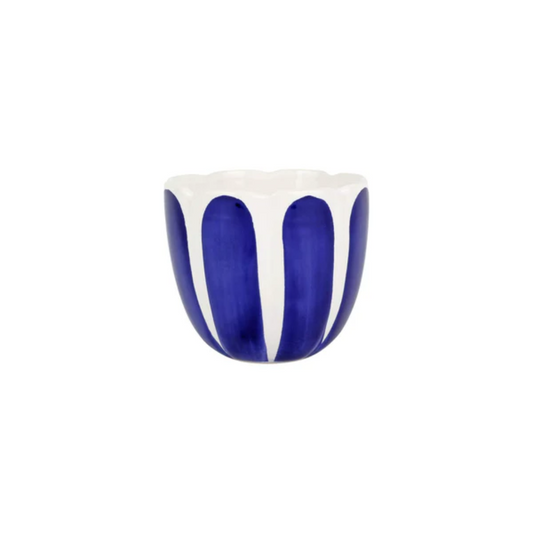 Vietri Viva Garden Cobalt Tulip Small Cachepot