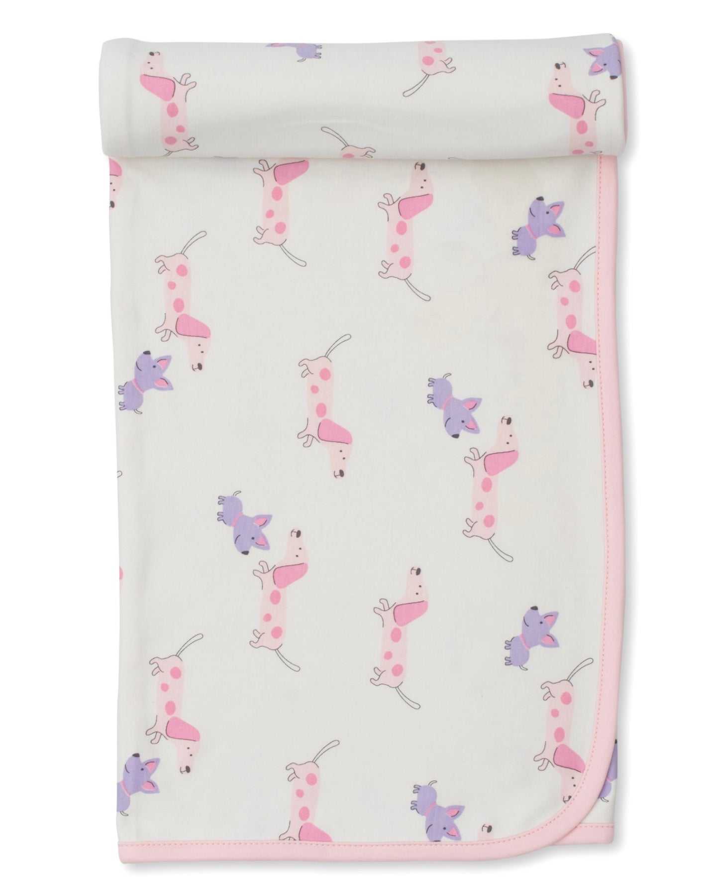 Kissy Kissy Puppy Fun Blanket Pink