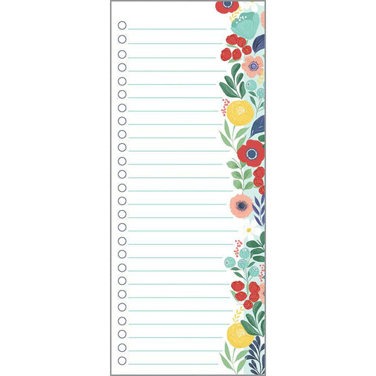 Gina B. List Pad - Hello Flowers