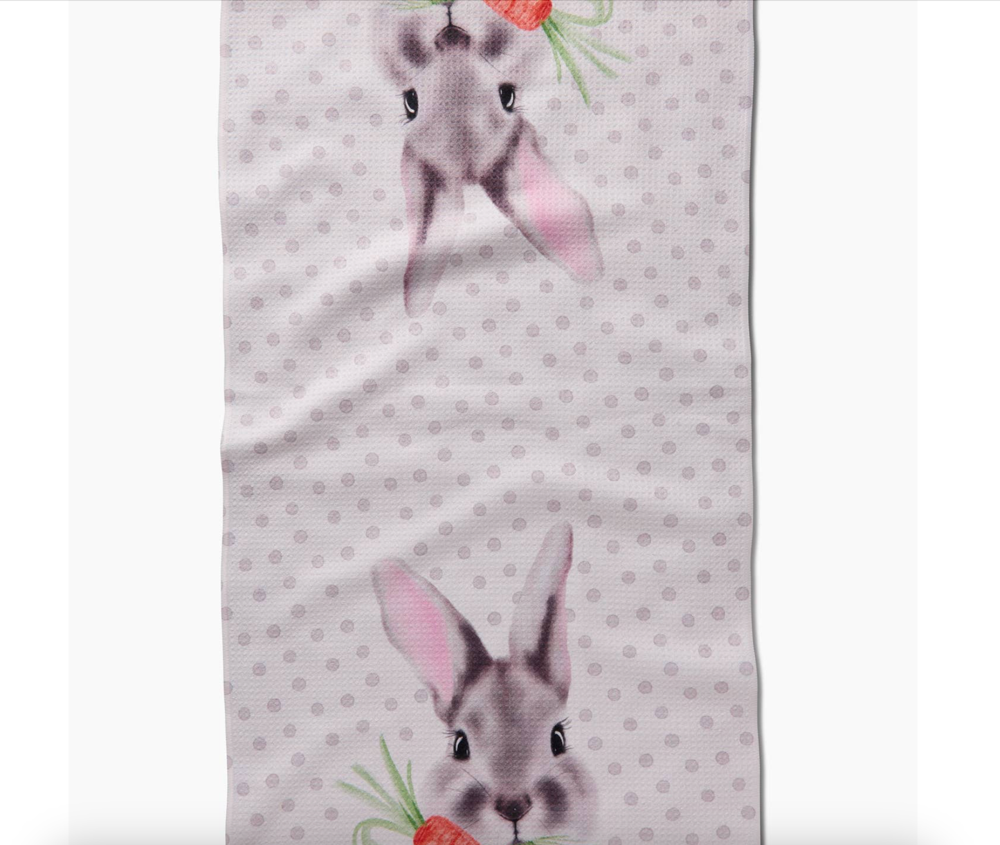 Geometry Polka Dot Bunny Tea Towel