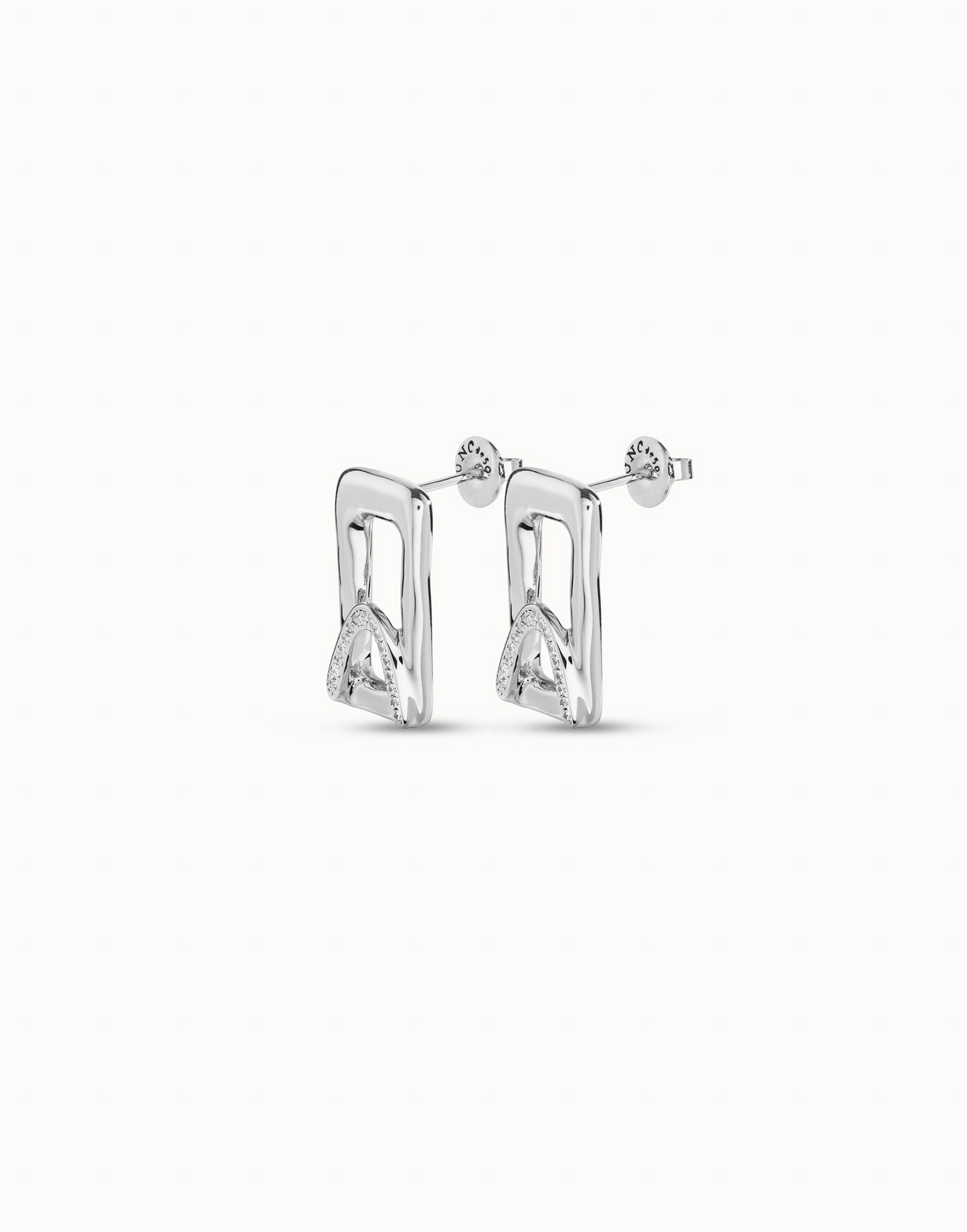 UNO de 50 Stand Out Topaz Silver Earrings