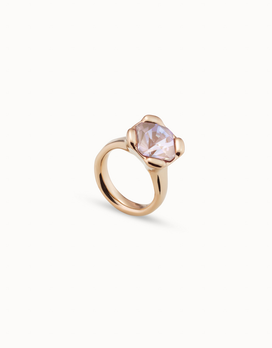 UNO de 50 Rock n Pink Gold Ring