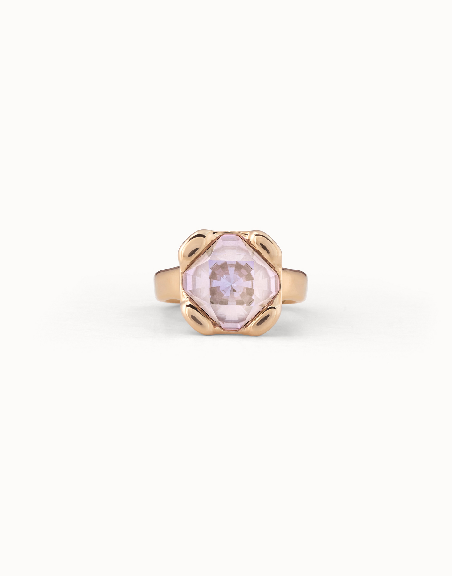 UNO de 50 Rock n Pink Gold Ring