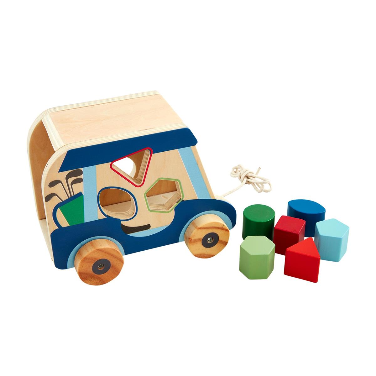 Blue Golf Cart Shape Sorter