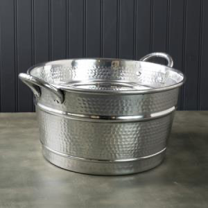 Round Hammered Beverage Tub