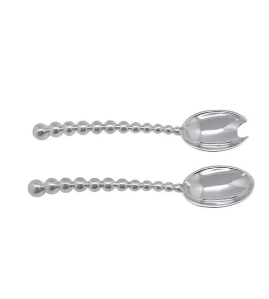 Mariposa Pearled Large Salad Server Set