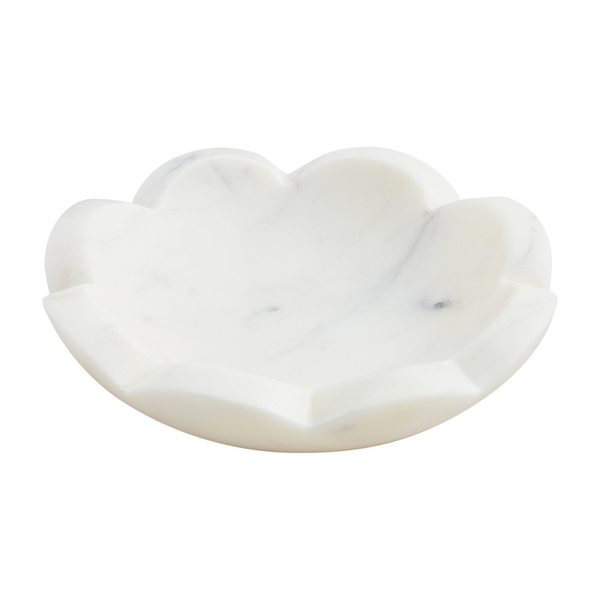 Marble Scalloped Dish