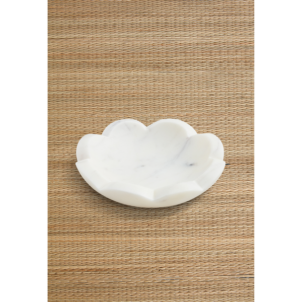 Marble Scalloped Dish