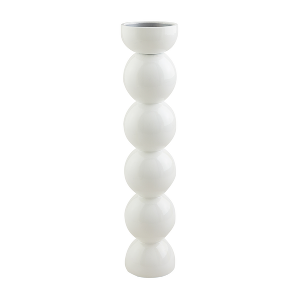 Candlestick White Lacquer LARGE