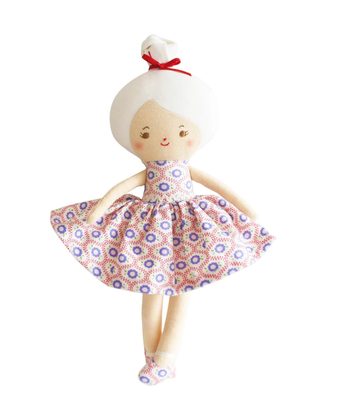 Alimrose Mini Maggie Ivory/Red 11”