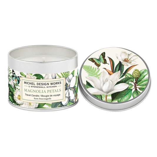 Michel Design Works Magnolia Petals Travel Candle