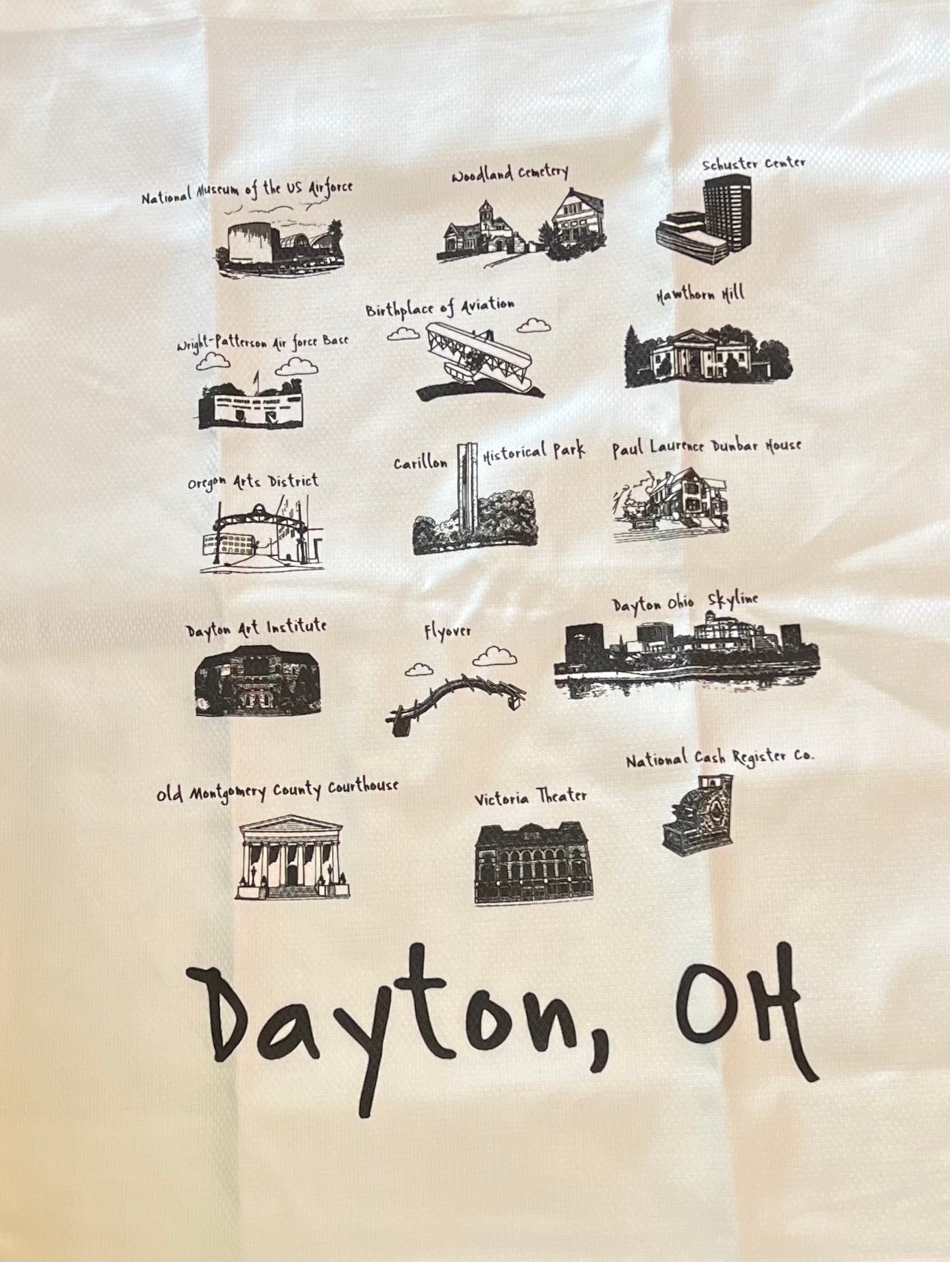 Dayton Ohio Tea Towels