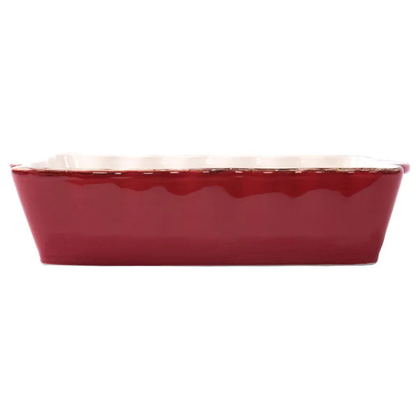 Vietri Italian Bakers Red Large Rectangular Baker