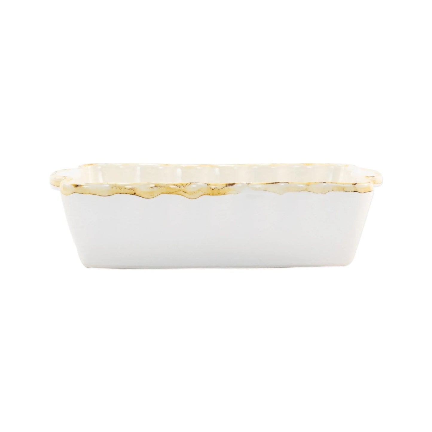 Vietri Italian Bakers White Small Rectangular Baker