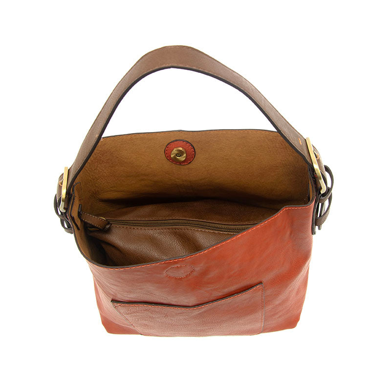 Joy Susan Classic Hobo Handbag Terracotta Orange