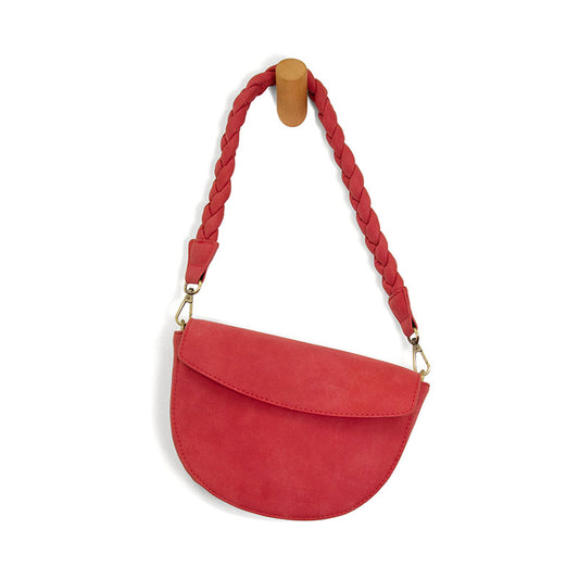 Joy Susan Luna Crescent Crossbody Red