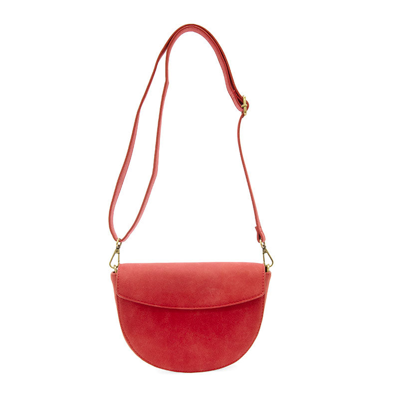 Joy Susan Luna Crescent Crossbody Red