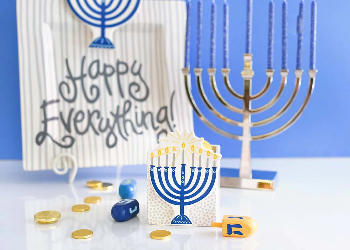 Happy Everything! Blue Menorah Mini Attachment