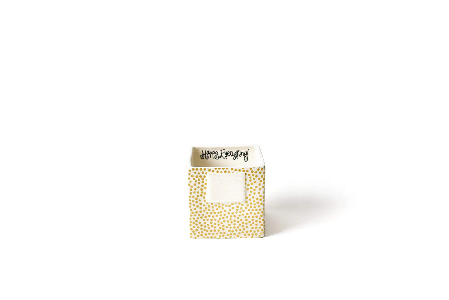 Happy Everything! Gold Small Dot Mini Nesting Cube