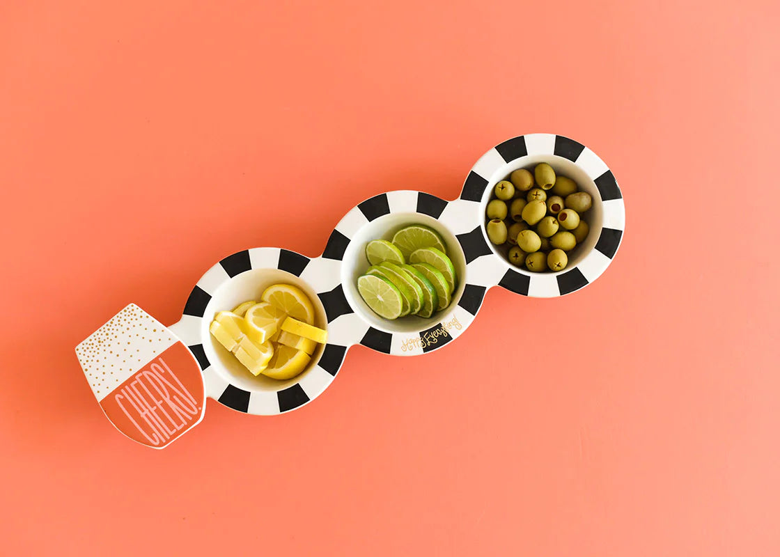 Happy Everything! Black Stripe Trio Bowl