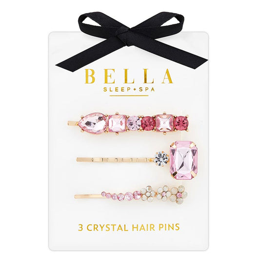 Bella Beauty Crystal Hair Pins Rose Jewels