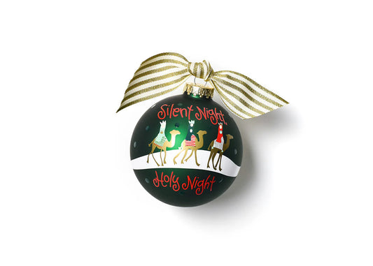 Coton Colors Silent Night Glass Ornament