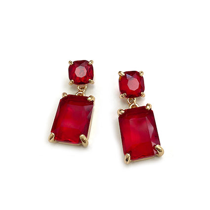 Meghan Browne Sage Ruby Earrings