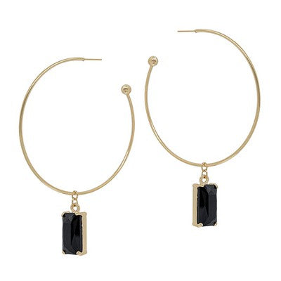 Meghan Browne Shyla Jet Earrings