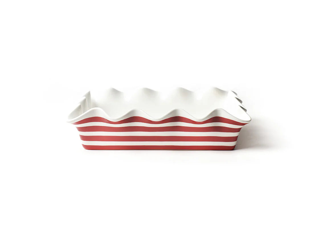 Coton Colors Red Stripe Ruffle 13" Casserole