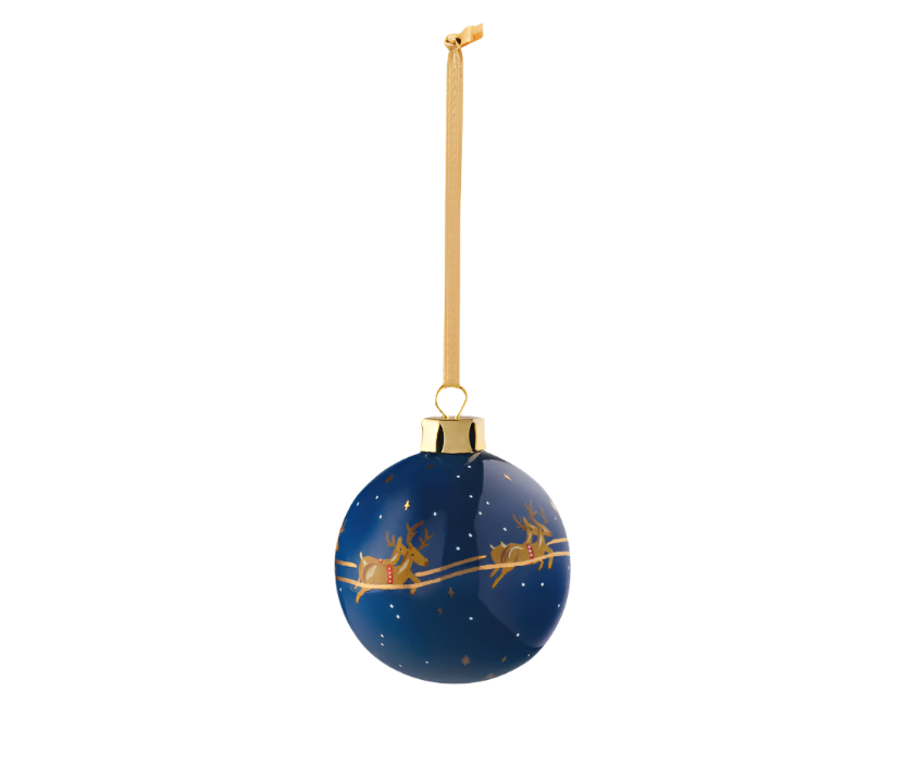 Rifle Paper Christmas Delivery Porcelain Ornament