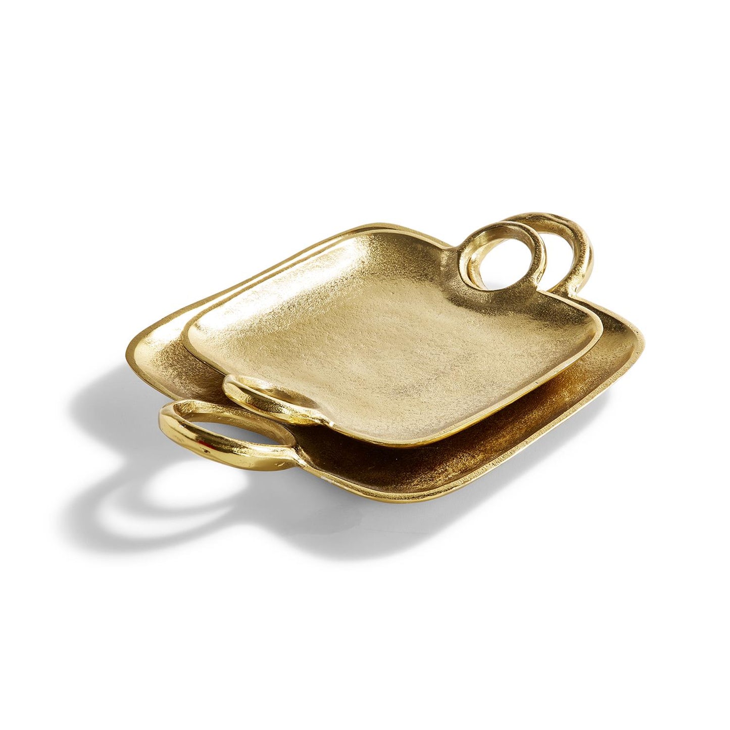 Metropolitan Gold Tray with Handles Small