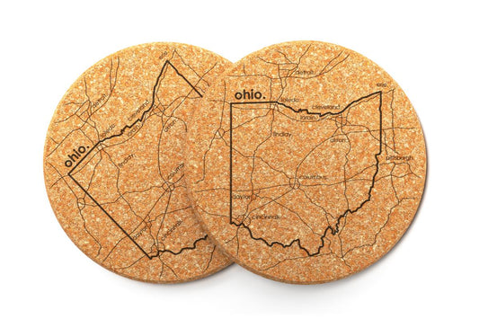 Ohio Cork Coasters