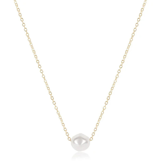 eNewton 16" Gold Necklace Admire Pearl