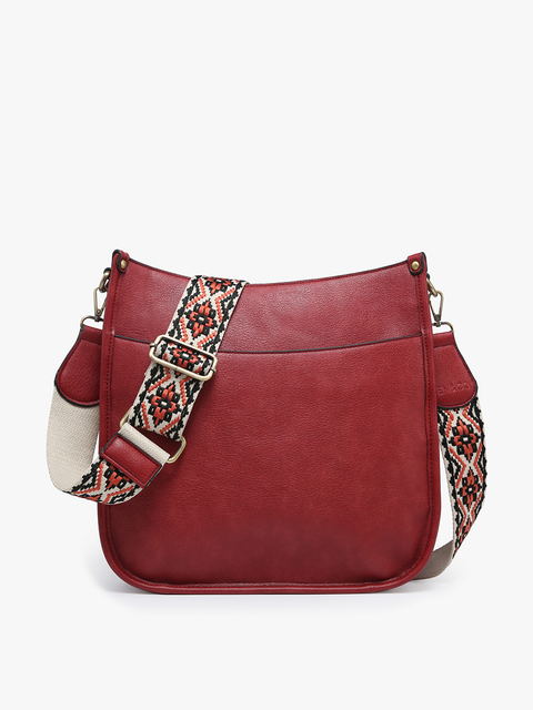 Chloe Crossbody with Guitar Strap Merlot