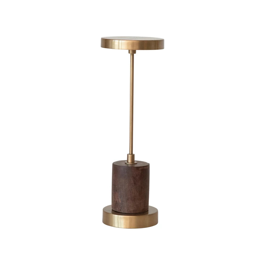 Mango Wood LED Lamp