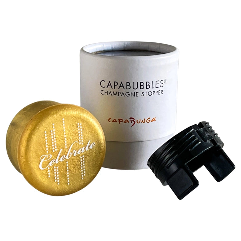 CapaBubbles Celebrate Champagne Stopper Gold