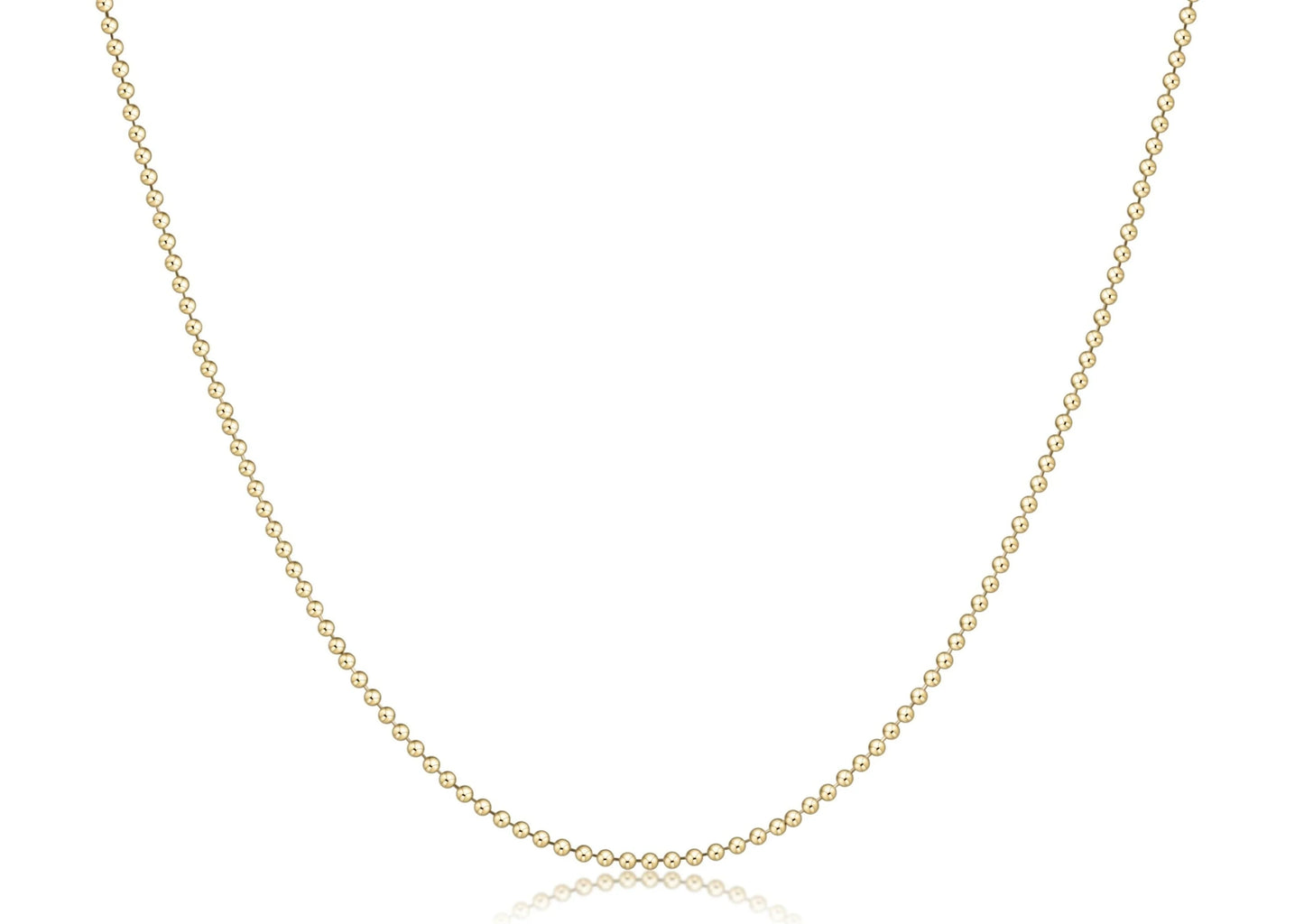 eNewton 15‚Äù Choker Classic Beaded Gold Chain