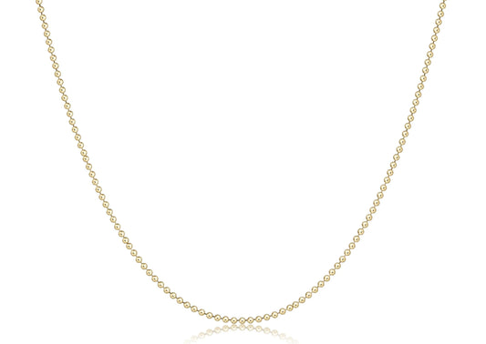 eNewton 15‚Äù Choker Classic Beaded Gold Chain