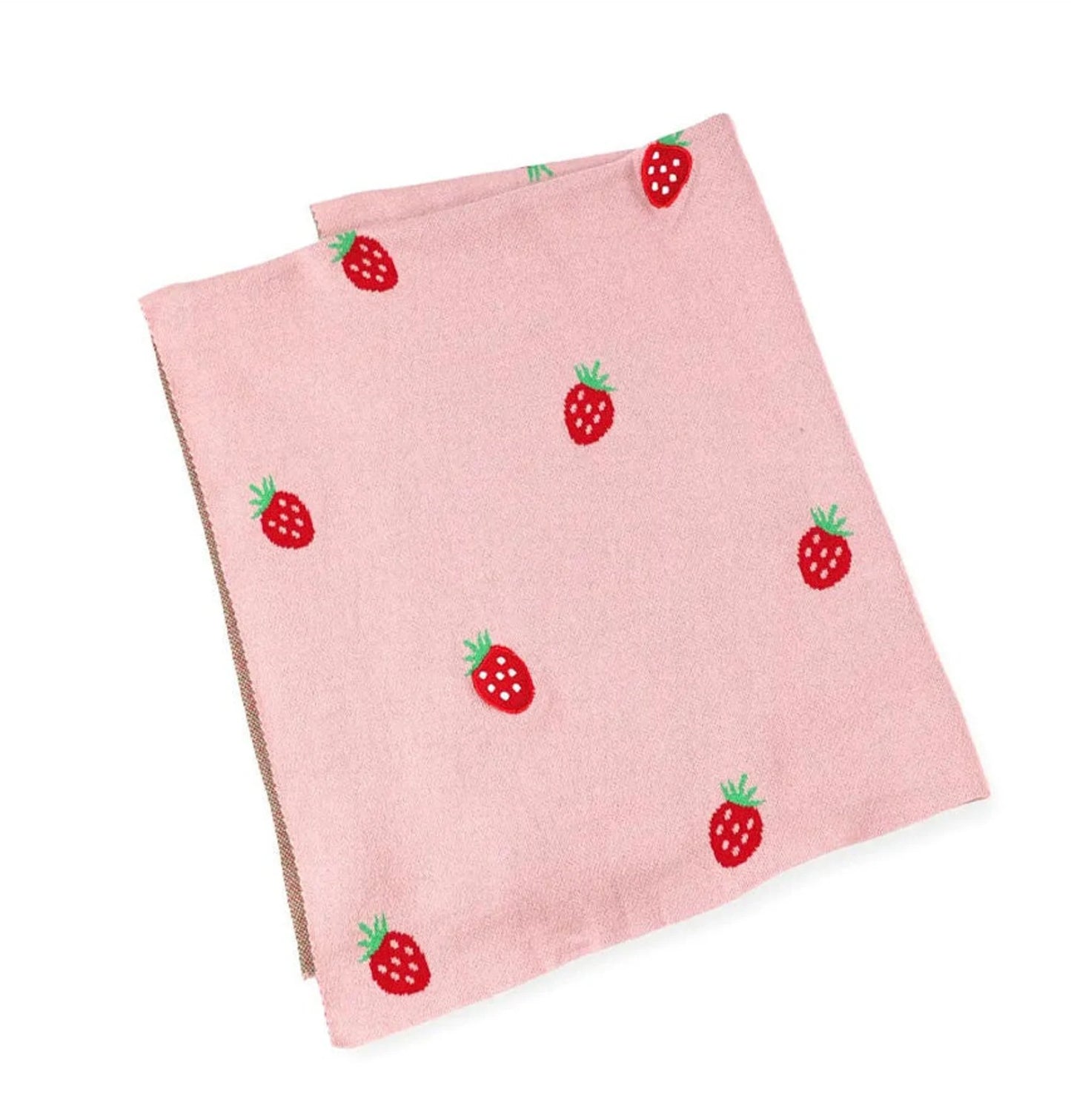 Viverano Strawberry Jacquard Blanket