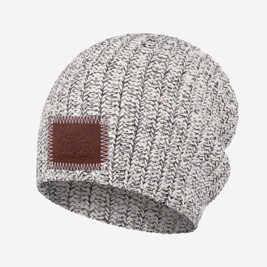 Love Your Melon Black Speckled Beanie