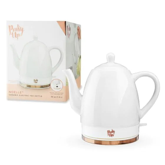 Noelle Grey Ceramic Electric Tea Kettle