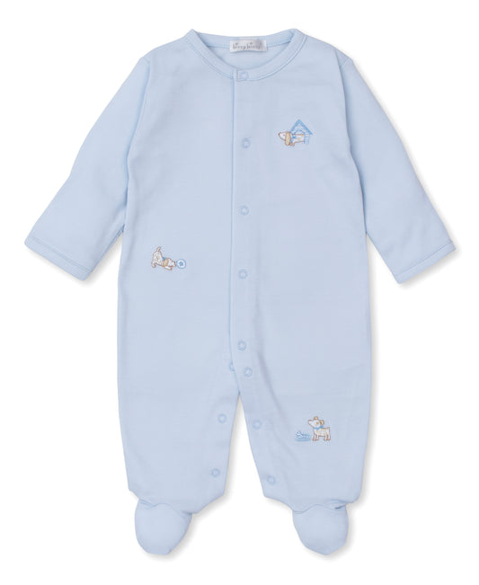 Kissy Kissy Pups in Action Footie Blue 6-9m