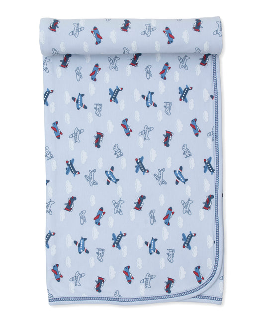 Kissy Kissy Sky High Planes Blanket