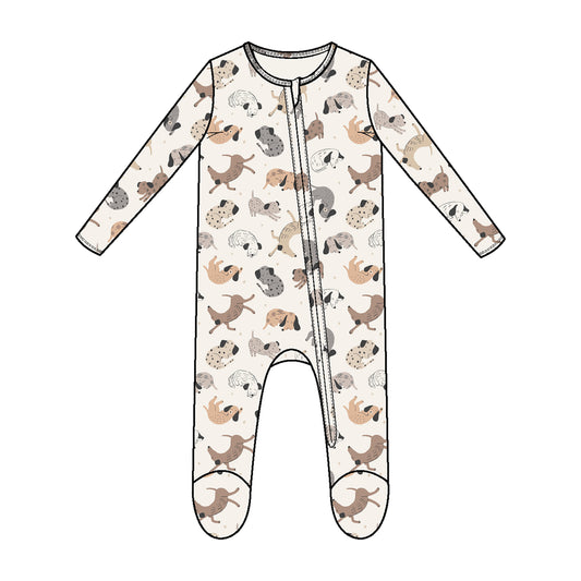 Angel Dear Cozy Pups Footie 3-6m